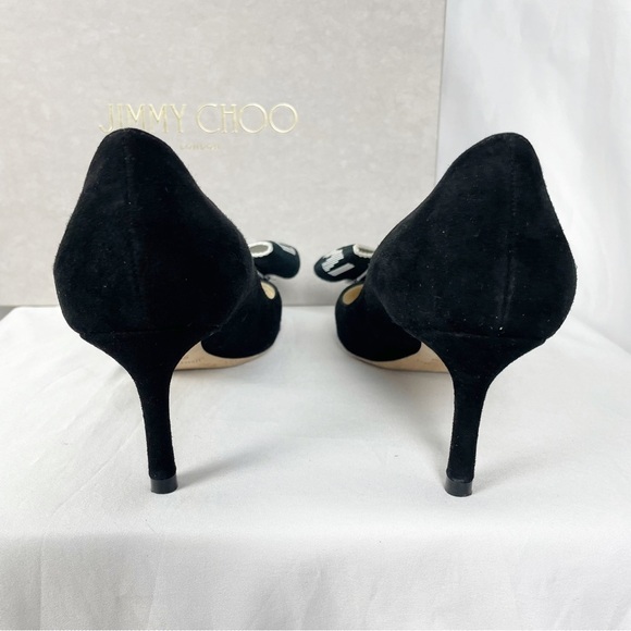 Jimmy Choo Tegan 60mm Pointed Toe Heels Black - Picture 8 of 8